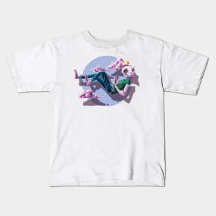 Chilling among the clouds Kids T-Shirt